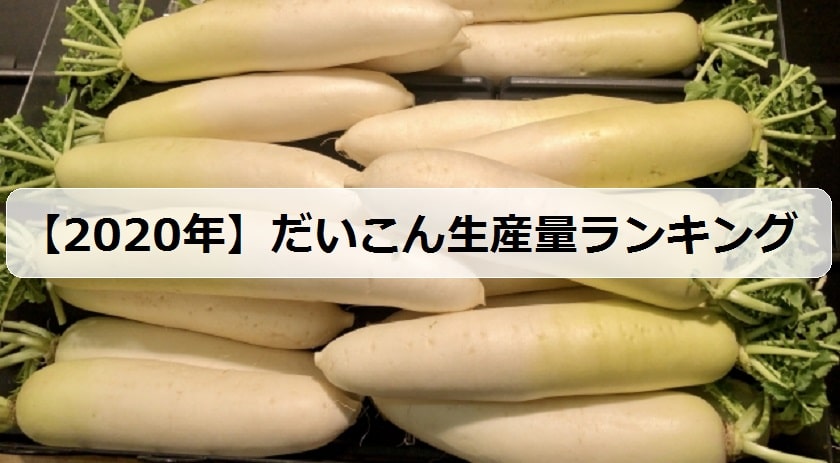 年 大根の生産量ランキング 日本で有名な産地は何県 お米の知恵袋
